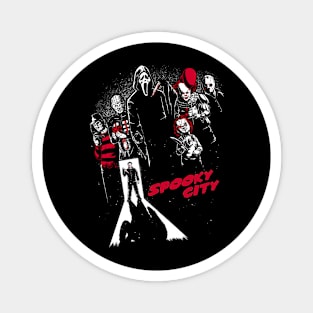 Spooky City - Horror Movie Poster Magnet